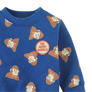 Свитшот Gingersnaps "Baby Cary Kong", синий